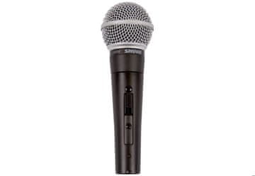 slomart Shure SM58SE dinamični vokalni mikrofon s stikalom, črn