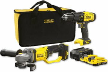 slomart Set orodja STL SFMCD711 + SFMCG400 V20, 2x 2.0Ah baterija