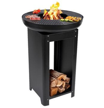 EDCO Prenosni vrtni kamin z žarom in stojalom TEPPANYAKI