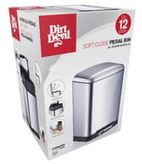Dirt Devil Stopalni koš za smeti, 12 l, tiho zapiranje