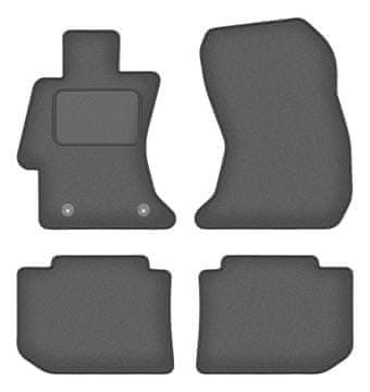 Velur grafitne avto preproge za: Subaru Impreza IV kombilimuzina, limuzina (2011-2016)