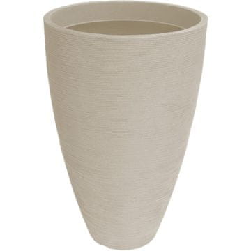 ProGarden Cvetlični lonec z rebri 45 x 69 cm, peskasta barva