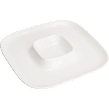 SIAKI Porcelanasti servirni krožnik 26 x 26 cm