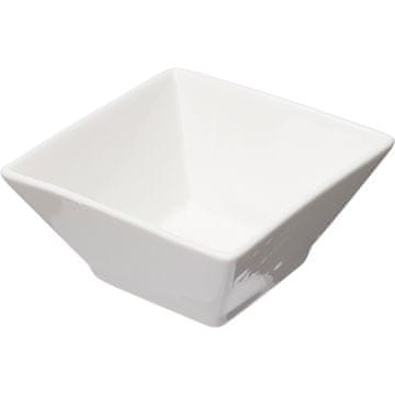 SIAKI Porcelanasti krožnik za prigrizke, komplet 6 kosov, kvadratni z zaobljenimi robovi