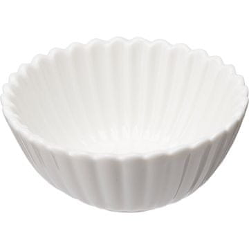 SIAKI Porcelanasti krožniki za prigrizke, komplet 6 kosov, okrogli z reliefom