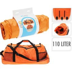 ProWorld Potovalna torba na kolesih, 110 l, oranžna