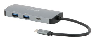 slomart Mobilis 001382 Docking Station USB-C, črna/siva