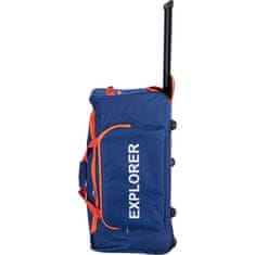 ProWorld Potovalna torba na kolesih, 75 l, modro-oranžna
