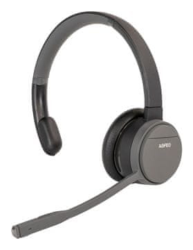 slomart AGFEO Infinity Mono naglavne slušalke, brezžične, Bluetooth, črne