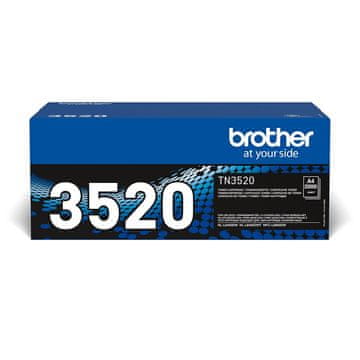 slomart Brother TN-3520 toner, original, črn, 20000 strani