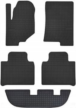 shumee Gumijaste avtotepihe za: SsangYong Rexton IV SUV 3 vrste (2017-) - črne, nameščene