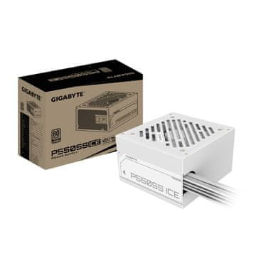 slomart GIGABYTE P550SS ICE napajalnik, 550 W, ATX 3.0, srebrn
