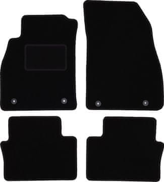 Črne velurne avtotesnine za: Chevrolet Malibu V karavan, liftback, limuzina (2011-2015)