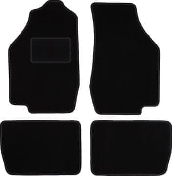 Črne velur avtotepihe za: Honda Civic IV kombilimuzina (1987-1991)