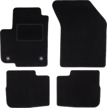 Črne velur avtotepihe za: Fiat Sedici kombilimuzina (2006-2014)