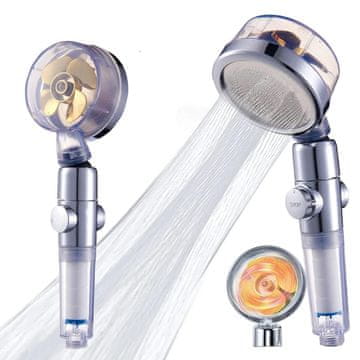 Northix Herzberg Turbo Charger tuš glava zlata