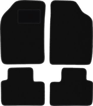 Črne velurne avtotesnine za: Lancia Ypsilon I kombilimuzina (1996-2003)