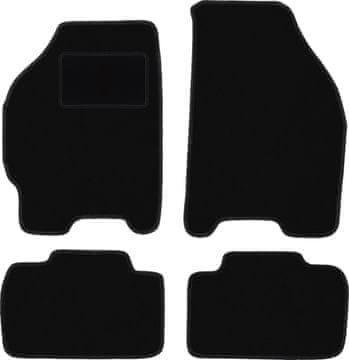 Črne velur avtotepihe za: FIAT Punto II kombilimuzina (1999-2010)