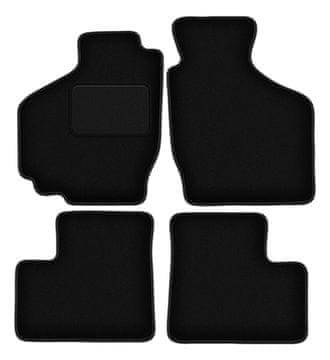 Črne velur avtotepihe za: Suzuki Ignis I hatchback (2001-2008)