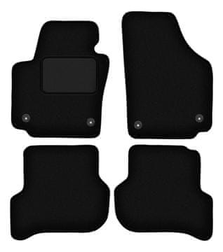 Črne velur avtotepihe za: Seat Altea XL enoprostorec (08.2008-2015)