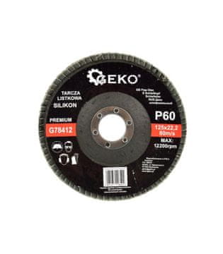 GEKO G78412 Lamelni brusni disk "SILICON" 125 mm P60