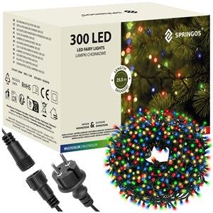 Springos božične lučke – 300 LED, večbarvna, 25,5 m