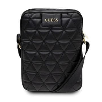 Guess Guess Quilted torba za tablico do 10" - Črna