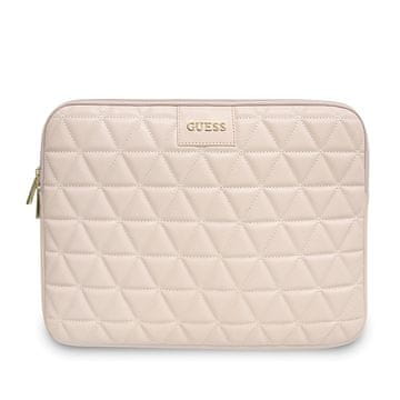 Guess Etui Guess Quilted za 13-palčni prenosnik - roza