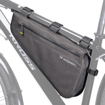 WOZINSKY Wozinsky kolesarska torba za okvir 3.5L, siva