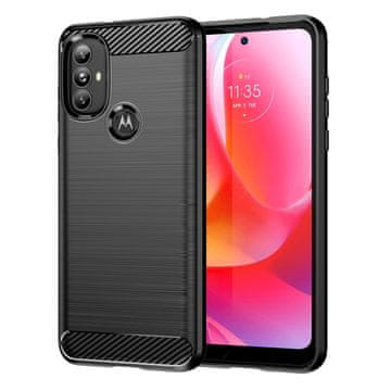 HURTEL Carbon ovitek za Motorola Moto G Power 2022 črn