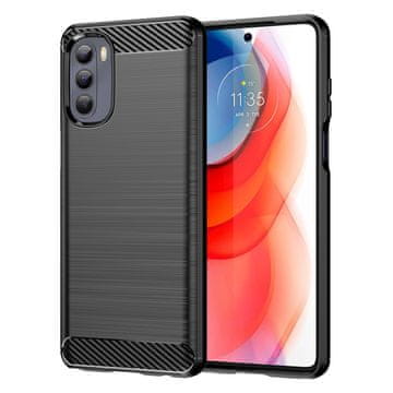 HURTEL Carbon ovitek za Motorola Moto G Stylus 2022 črn