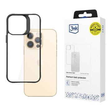 3MK 3mk Satin Armor Case+ ovitek za iPhone 13 Pro Max - črn