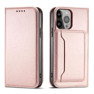 HURTEL Hurtel Magnet Card etui za iPhone 13 Pro, denarnica, roza
