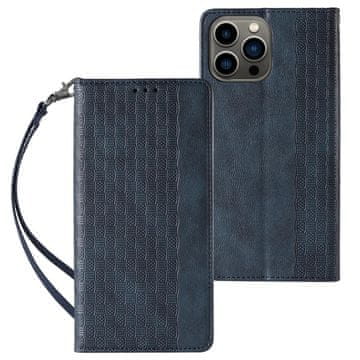 HURTEL Hurtel Magnet Strap ovitek z denarnico in oporo za iPhone 14 Pro Max, modra