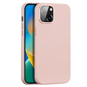 Dux Ducis Ovitek Dux Ducis Grit usnjen za iPhone 14 Plus (MagSafe), roza