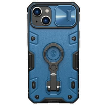 Nillkin Nillkin CamShield Armor Pro ovitek za iPhone 14 Plus z obročem in pokrovom kamere, moder