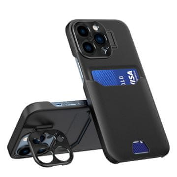 HURTEL Hurtel ovitek z oporo za iPhone 14 Pro, črn