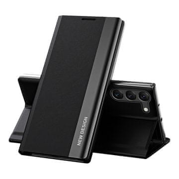 HURTEL Hurtel Sleep Case Pro ovitek za Samsung Galaxy S23+ s preklopnim stojalom, črn