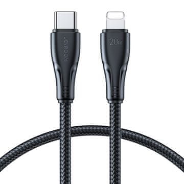 Joyroom Joyroom Surpass Series A11 kabel Lightning / USB-C, 20W, 0.25m (črn)