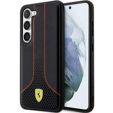 Ferrari Ferrari ovitek za Samsung S23+ Perforated 296 P, črn