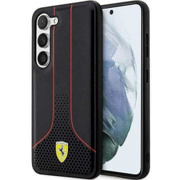 Ferrari Ferrari ovitek za Samsung S23 Perforated 296 P, črn