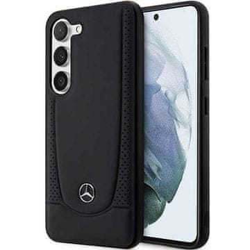 MERCEDES Ovitek Mercedes Leather Urban za Samsung Galaxy S23, črn