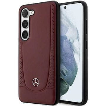 MERCEDES Ovitek Mercedes Leather Urban za Samsung Galaxy S23, rdeč