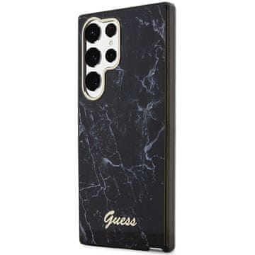 Guess Guess ovitek Marble za Samsung Galaxy S23 Ultra S918, črna