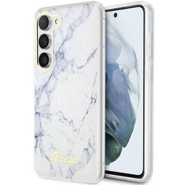 Guess Guess ovitek Marble za Samsung Galaxy S23+ S916, bela