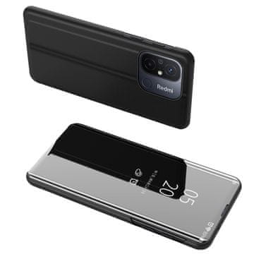 HURTEL Hurtel Clear View Case etui za Xiaomi Redmi 11A / Poco C55 / Redmi 12C, črn
