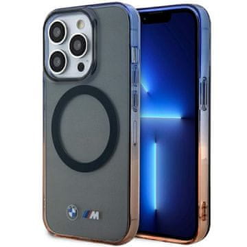 Bmw Ovitek MagSafe za iPhone 14 Pro BMW Gradient Bumper siv