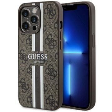 Guess Ovitek za iPhone 13 Pro Hardcase 4G MagSafe rjav