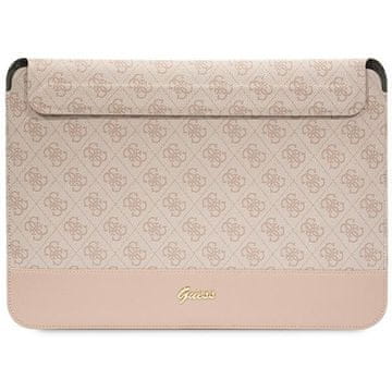 Guess Etui za 14" prenosnik Guess 4G Stripe Metal Logo - roza