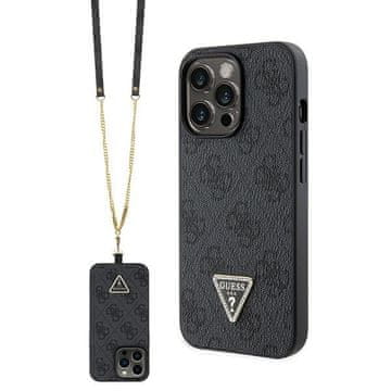 Guess Ovitek Hardcase za iPhone 13 Pro, kovinski logotip, črne barve